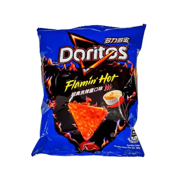 Doritos Flamin' Hot Spicy Cool Ranch (40g) (Taiwan) — front of pack at Exotic Snaxx Chicago