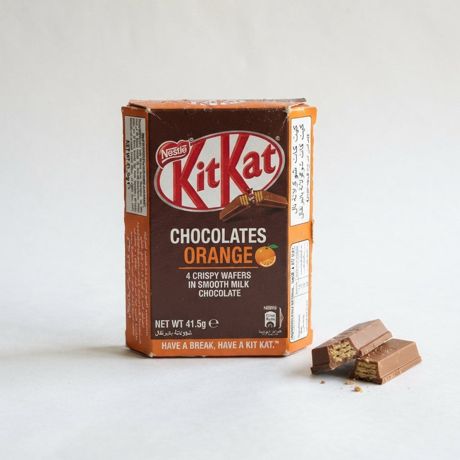 Kit Kat Chocolates Orange — front of pack at Exotic Snaxx Chicago