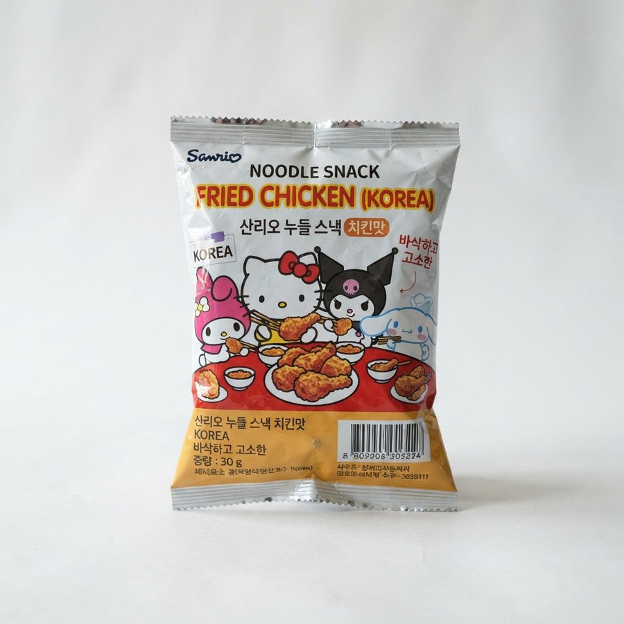 Sanrio Noodle Snack Fried Chicken (Korea) — front of pack at Exotic Snaxx Chicago
