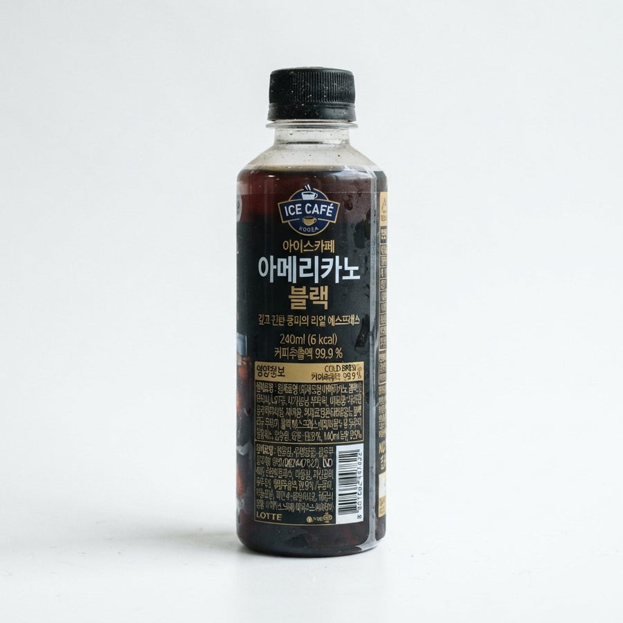 Ice Cafe Americano Black ( Korea) — front of pack at Exotic Snaxx Chicago