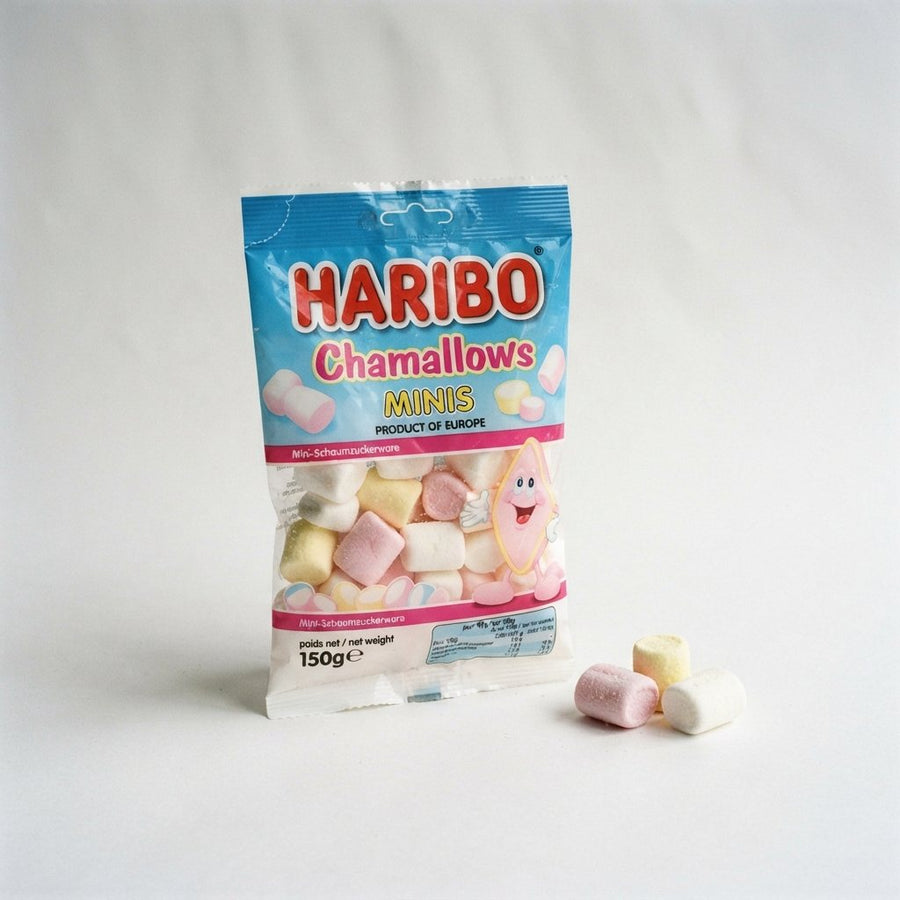 Haribo Chamallows Minis Product of Europe — front of pack at Exotic Snaxx Chicago