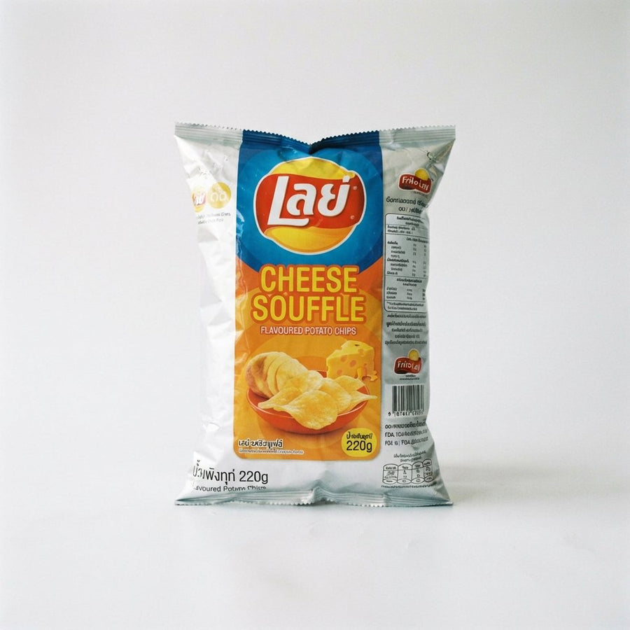 Lay's Lay's Cheese Souffle Flavoured Potato Chips 220g — front of pack at Exotic Snaxx Chicago