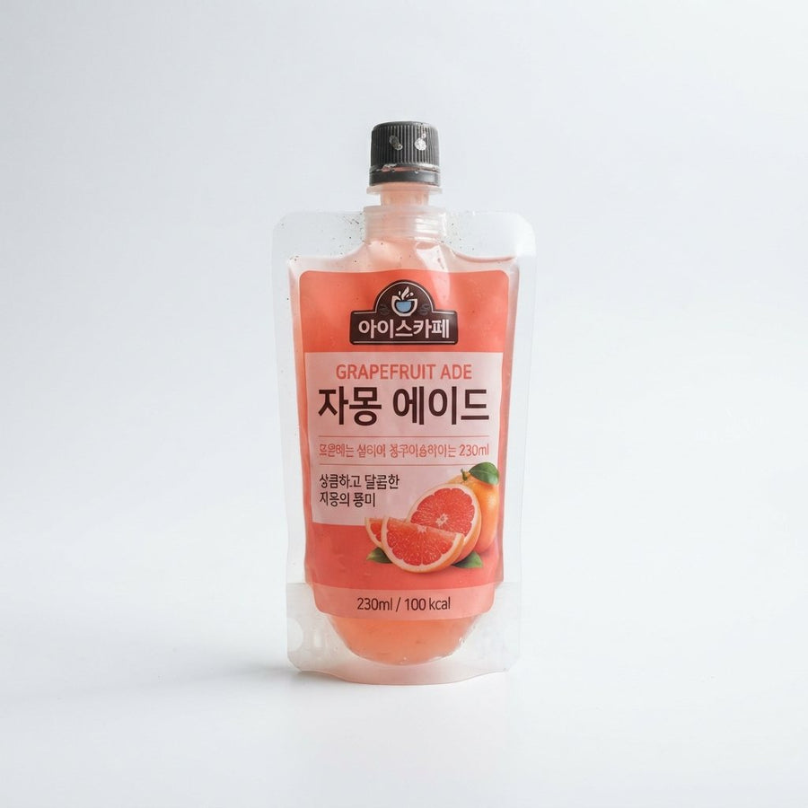Ice Cafe Grapefruit Ade ( Korea) — front of pack at Exotic Snaxx Chicago