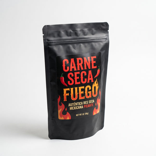 Carne Seca Fuego Red spicy Mexican beef jerky bag