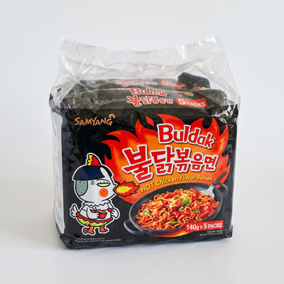 Samyang Hot Chicken Instant Stir-Fried Noodle 4.58 oz (5) — Bestsellers at Exotic Snaxx Chicago