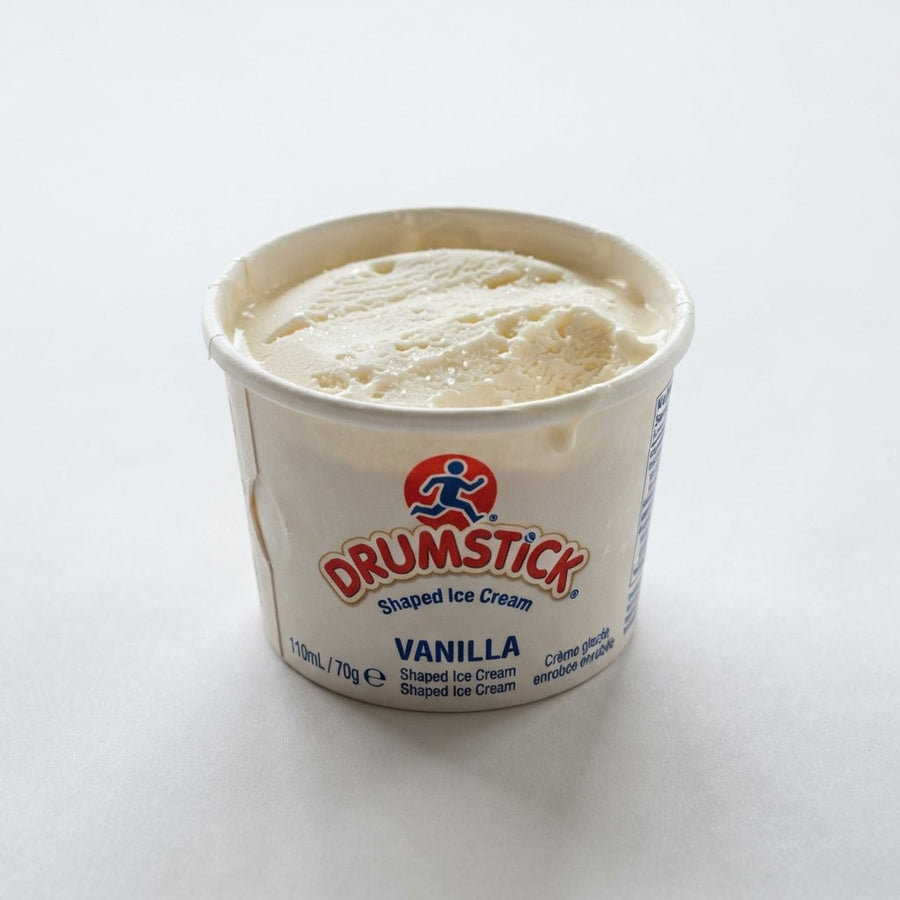 Drumstick Shaped Ice Cream Vanilla — front of pack at Exotic Snaxx Chicago