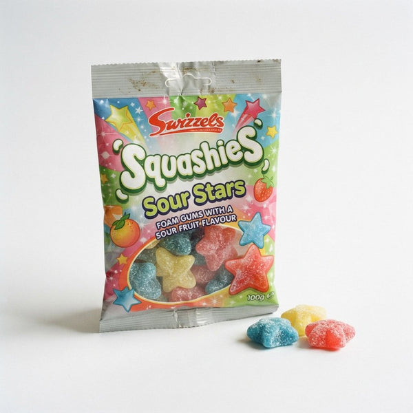 Swizzels Squashies Sour Stars 100g ( UK )