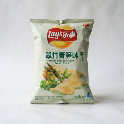 Lays Green Bamboo Flavor Chips — Ramen & Noodles at Exotic Snaxx Chicago