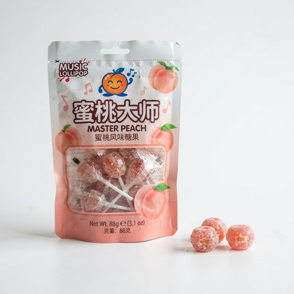 Music Lollipop Candy Master Peach
