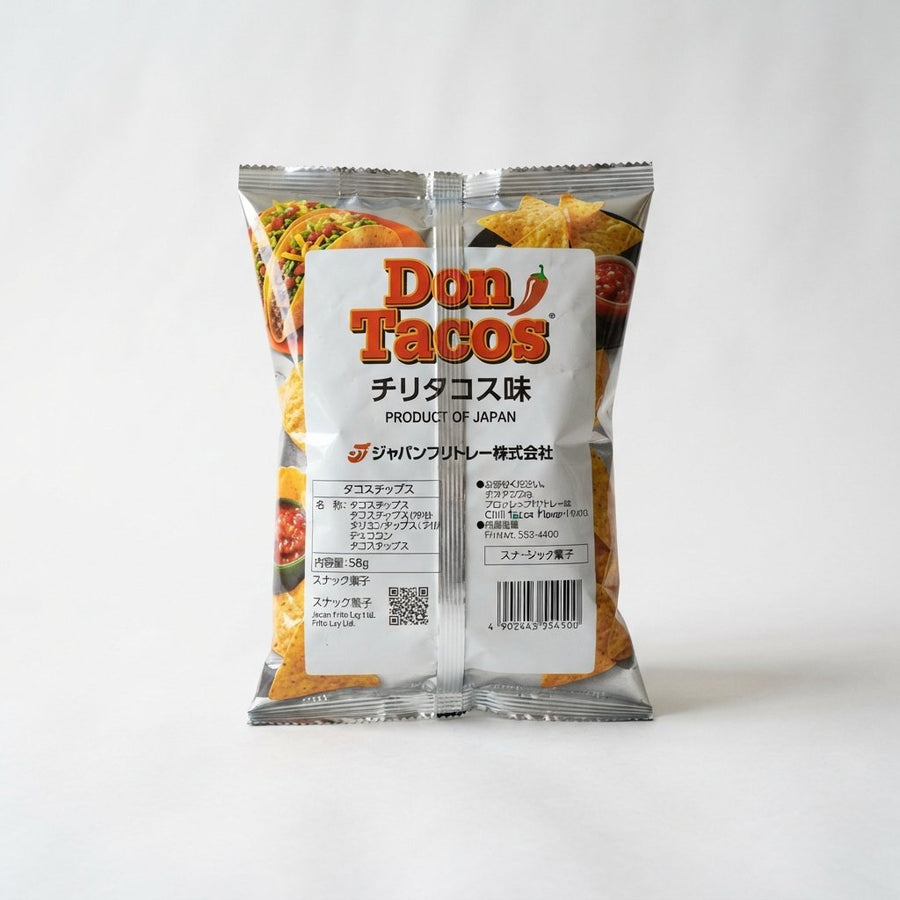 Don Tacos Chili Tacos Product of Japan — front of pack at Exotic Snaxx Chicago
