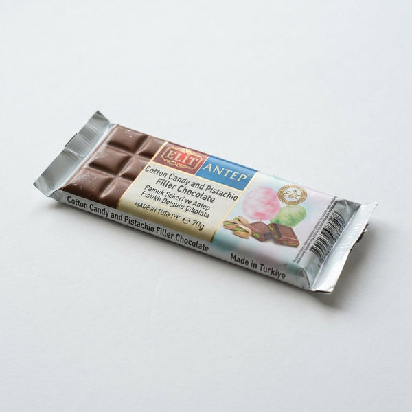 Cotton Candy and Pistachio Filler Chocolate Made in Turkiye