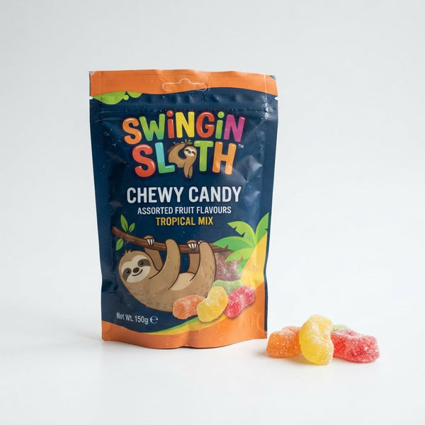 Swingin Sloth Chewy Candy in Counter Display