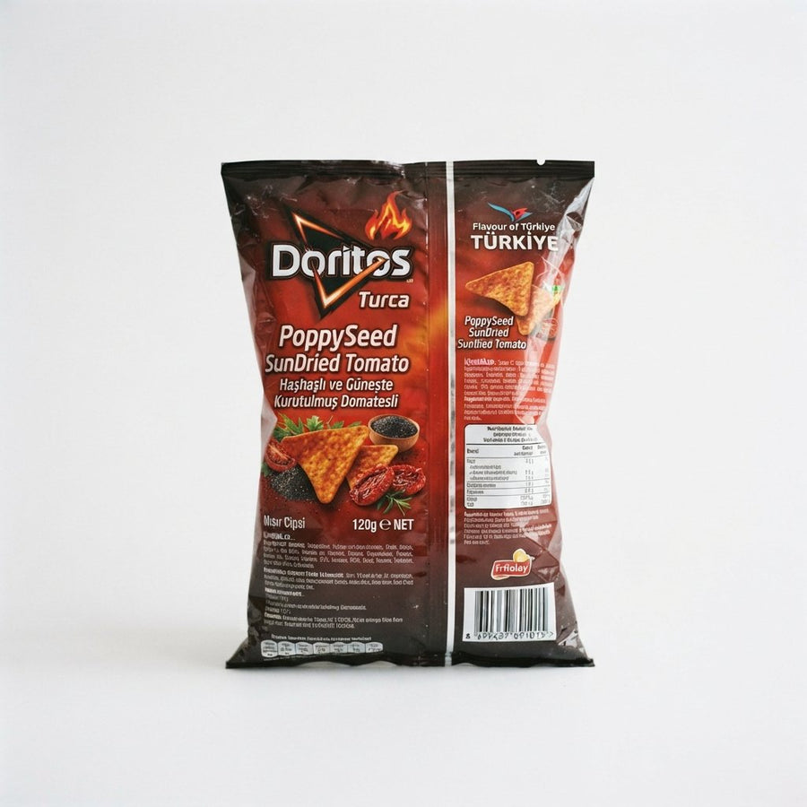 Doritos Turca PoppySeed SunDried Tomato ( Turkiye) — front of pack at Exotic Snaxx Chicago