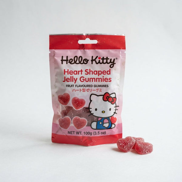 Heart-Shaped Hello Kitty Jelly Gummies