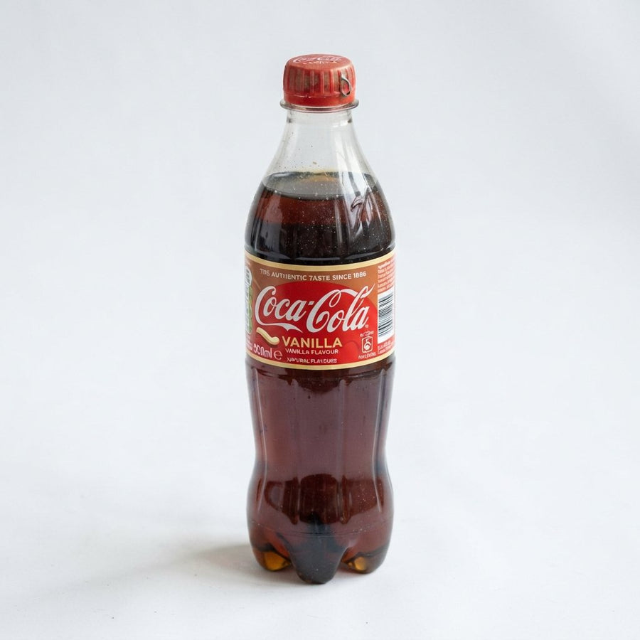 Coca Cola vanilla — front of pack at Exotic Snaxx Chicago