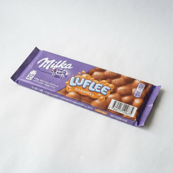 Milka Luflee Caramel Aerated Large Bar 250g GERMANY