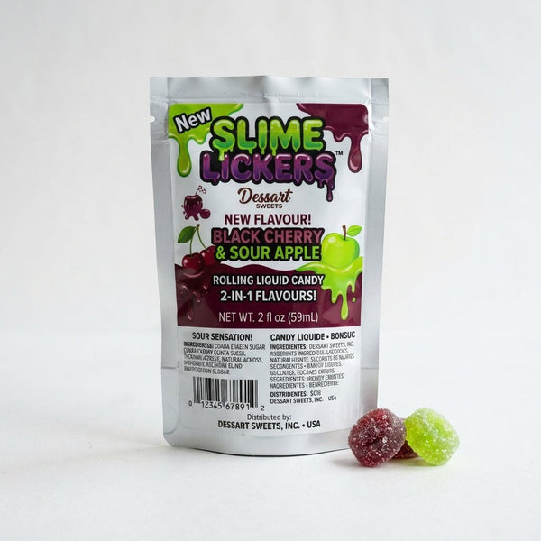 New Slime Lickers: Black Cherry & Sour Apple by Dessart Sweets