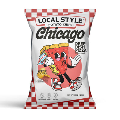 Deep Dish Flavor Potato Chips Chicago — Chips & Crisps bestseller at Exotic Snaxx Chicago