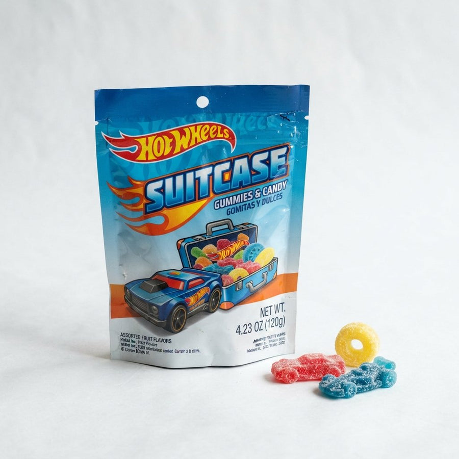 Hot Wheels Suitcase — front of pack at Exotic Snaxx Chicago