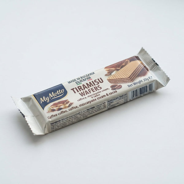 My Motto Tiramisu Wafers Made in Bulgaria