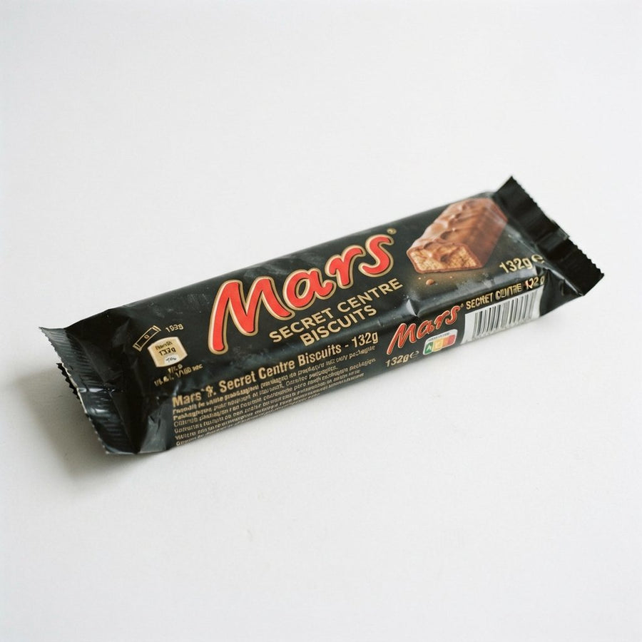 Mars Secret Centre Biscuits- 132g — front of pack at Exotic Snaxx Chicago