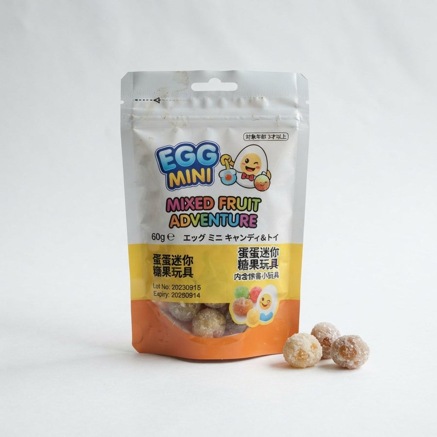 Egg Mini Candy and Toy — front of pack at Exotic Snaxx Chicago