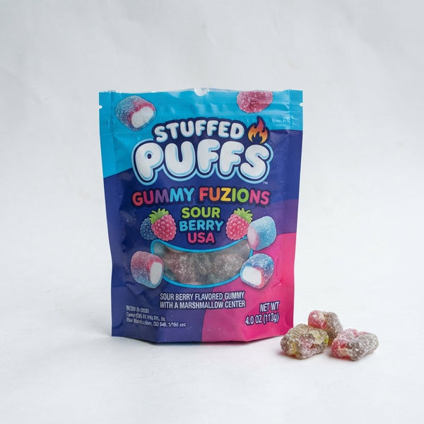 Stuffed Puffs Gummy Fuzions Sour Berry USA