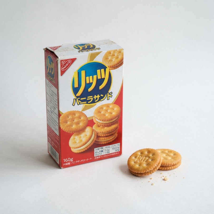 Nabisco Ritz Vanilla Sandwich Crackers (Japan) — front of pack at Exotic Snaxx Chicago