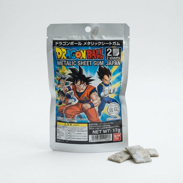 Dragon Ball Metallic Sheet Gum 2 sheets Japan