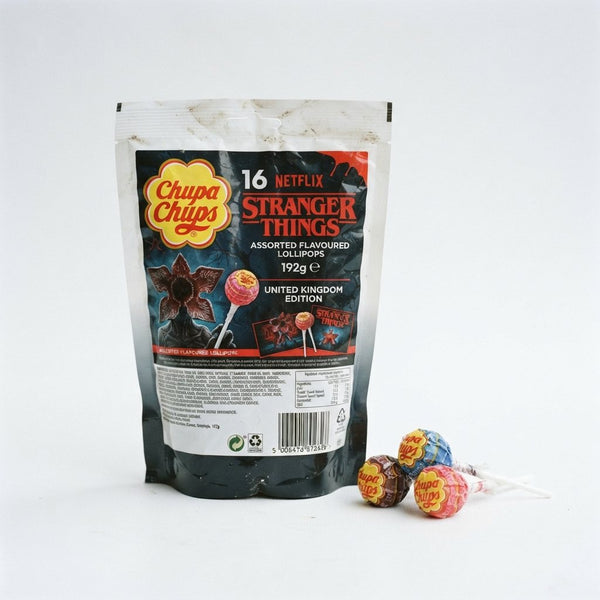 Chupa Chups 16 Netflix Stranger Things Assorted Flavoured Lollipops 192g United Kingdom