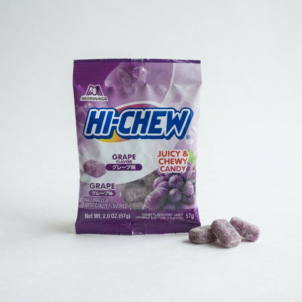 Hi-Chew Morinaga Grape Flavor Chewy Candy 57g.