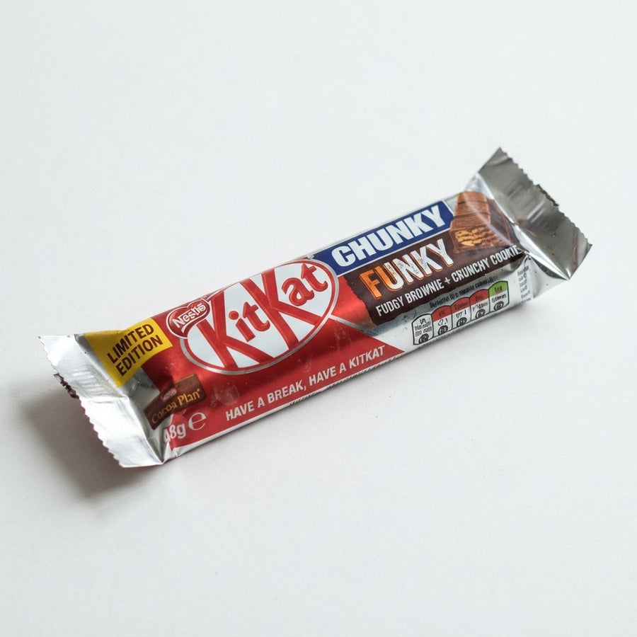 KitKat Chunky Funky ( UK) — front of pack at Exotic Snaxx Chicago