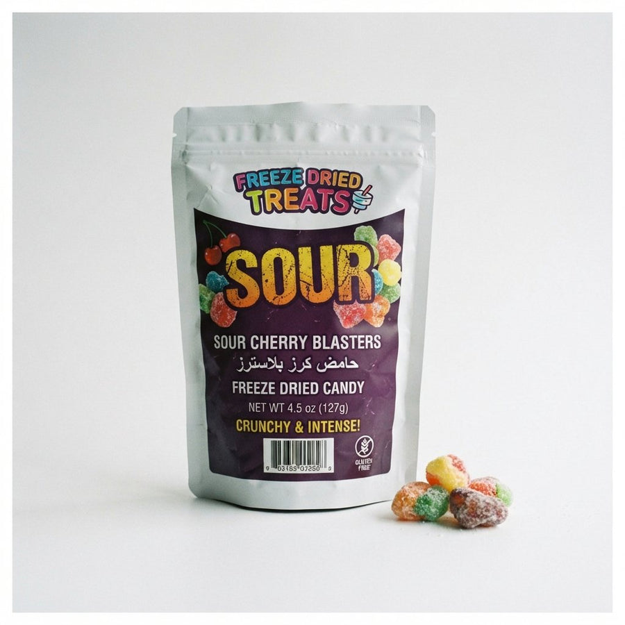 Freeze Dried Treats Sour — front of pack at Exotic Snaxx Chicago