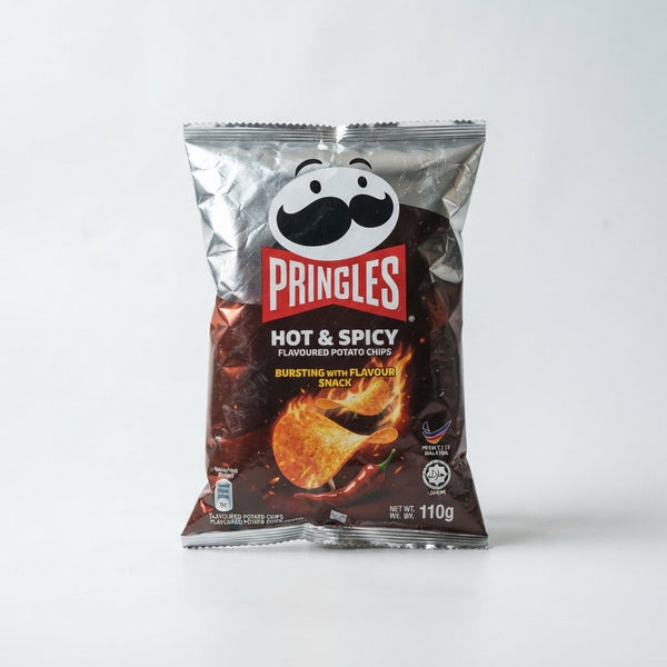 Pringles Hot and Spicy Flavored Potato Chips Bursting with Flavour Snack  ( Malaysia )