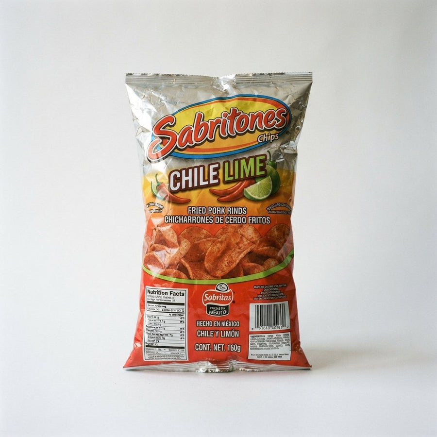 Chile Lime Sabritones Chips — front of pack at Exotic Snaxx Chicago
