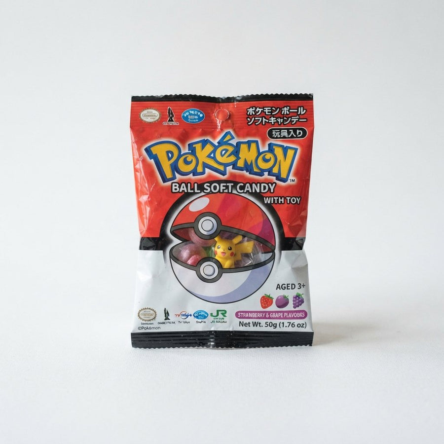 Pokemon Ball Soft Candy With Toy — front of pack at Exotic Snaxx Chicago