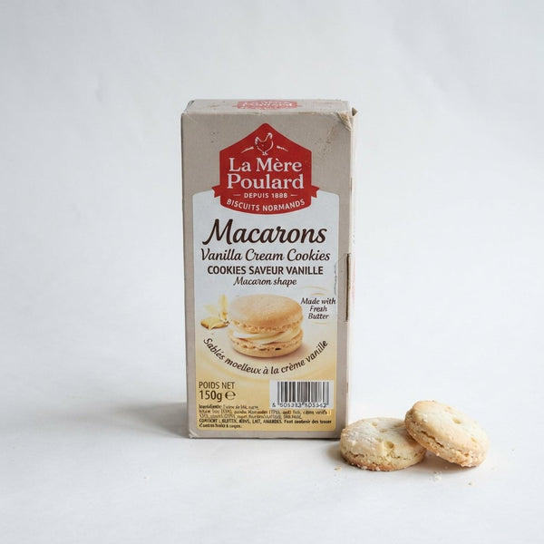 Vanilla Cream Cookies Macaron shape