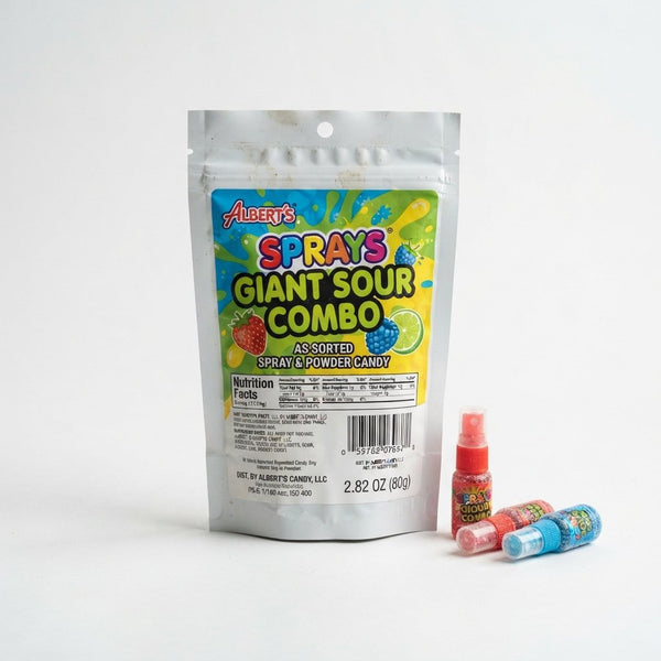 Sprays Albert's Giant Sour Combo Assorted Spray & Powder Candy | 2.82oz