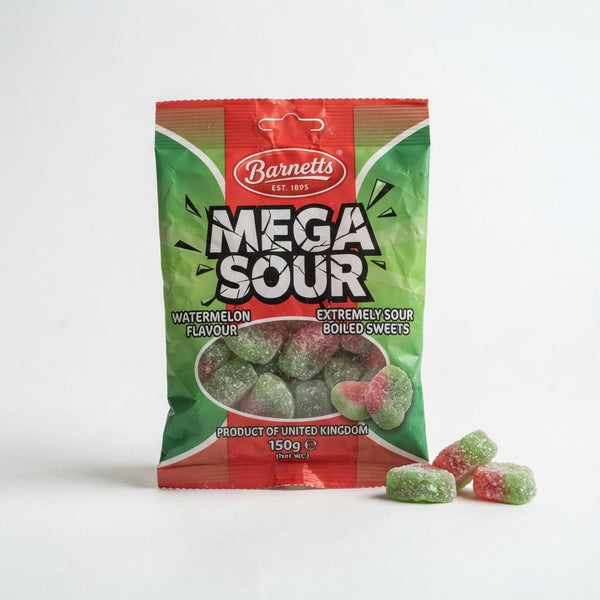 Barnetts - Mega Sour Candy Watermelon Product of United Kingdom