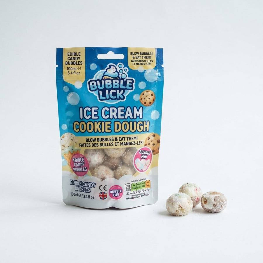 Bubble Lick IceCream Cookie Dough — front of pack at Exotic Snaxx Chicago