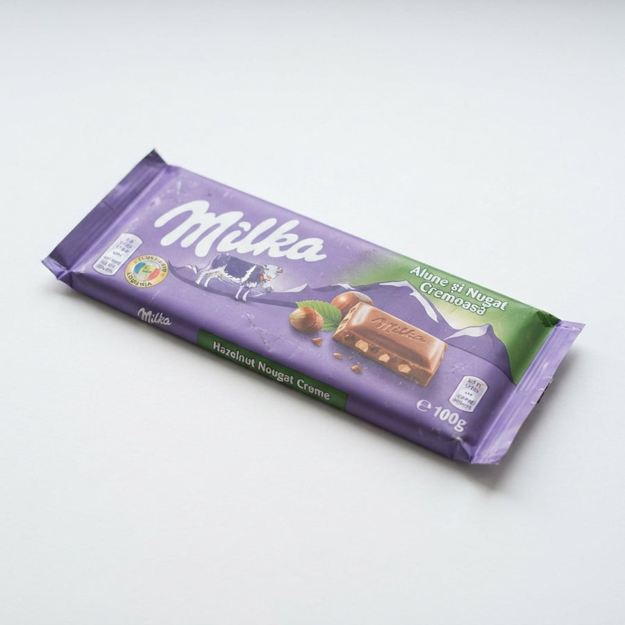Milkja Hazelnut Nougat Creme ( Romania) — front of pack at Exotic Snaxx Chicago