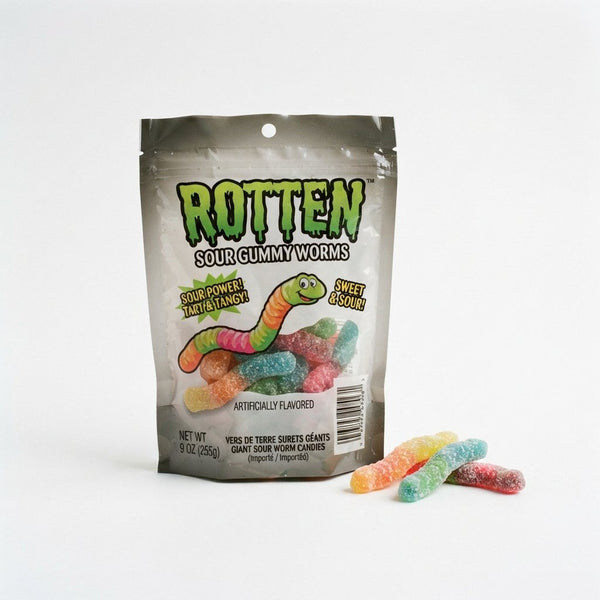 Rotten Sour Gummy Worms