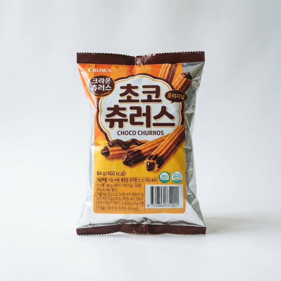 Choco Churros (Korea) — front of pack at Exotic Snaxx Chicago
