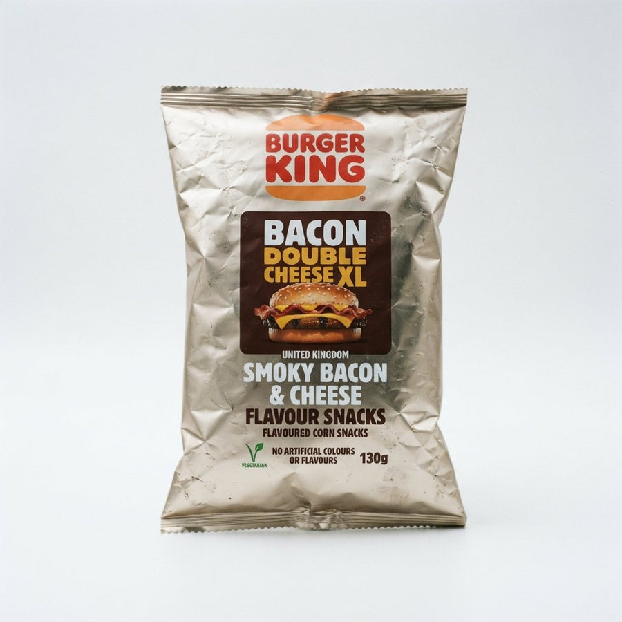Burger King Bacon Double Cheese XL UNITED KINGDOM — front of pack at Exotic Snaxx Chicago