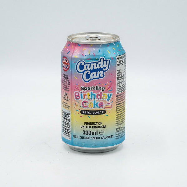 Candy Can Sparkling Birthday Cake Zero Sugar Product of United Kingdom