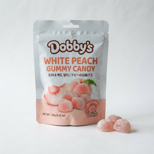 Dobby's White Peach Gummy Candy