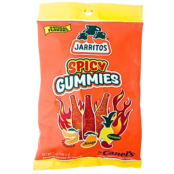 Jarritos Spicy Gummies 8oz bag, Mexican soda flavoured chilli gummies