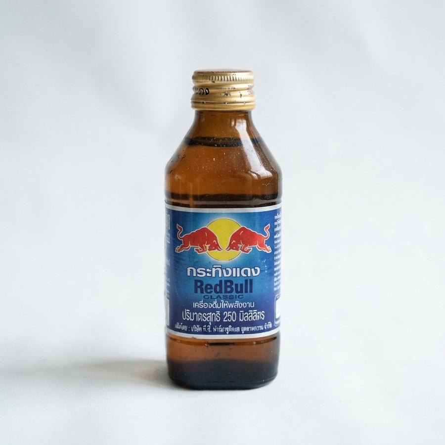 Thai Red Bull Energy Drink 250ml ( Thai ) — front of pack at Exotic Snaxx Chicago