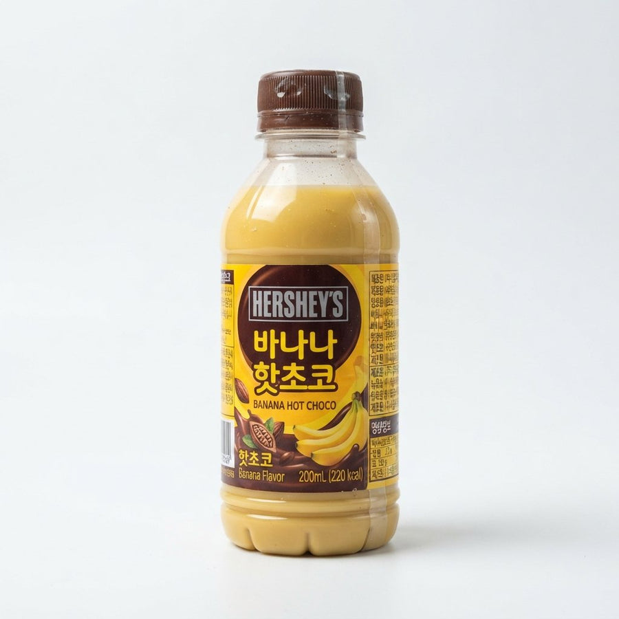 Hershey's Banana Hot Choco Korea — front of pack at Exotic Snaxx Chicago