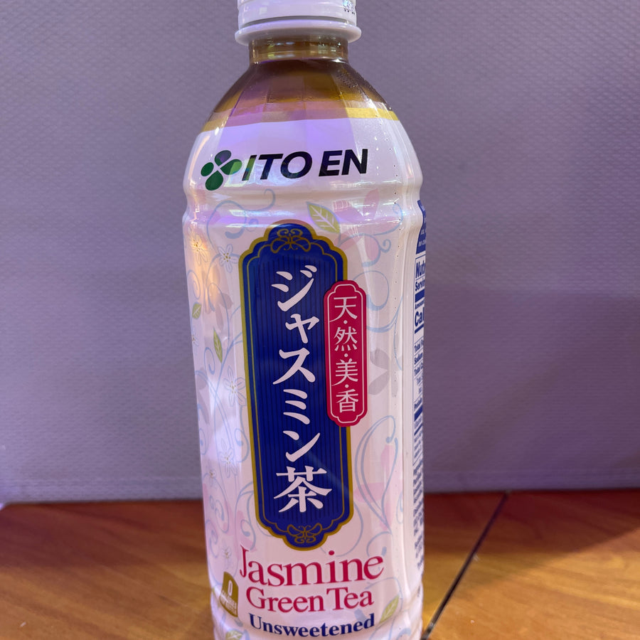 ITO EN Jasmine Green Tea – Unsweetened 500 mL (Product of Japan) — front of pack at Exotic Snaxx Chicago